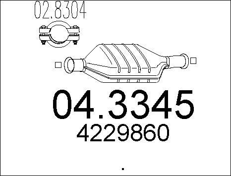 MTS 04.3345 - Катализатор vvparts.bg