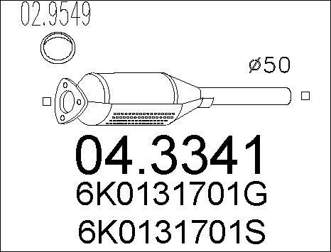 MTS 04.3341 - Катализатор vvparts.bg