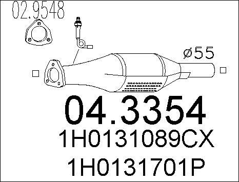 MTS 04.3354 - Катализатор vvparts.bg