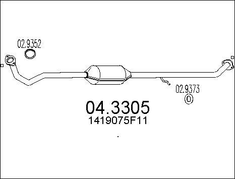 MTS 04.3305 - Катализатор vvparts.bg