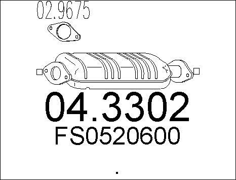 MTS 04.3302 - Катализатор vvparts.bg