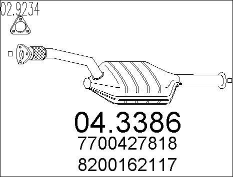 MTS 04.3386 - Катализатор vvparts.bg