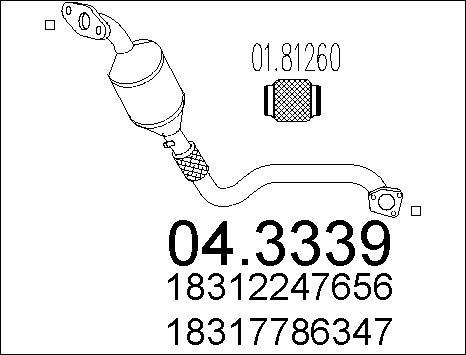 MTS 04.3339 - Катализатор vvparts.bg