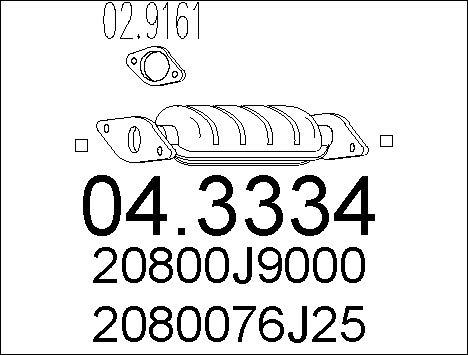 MTS 04.3334 - Катализатор vvparts.bg