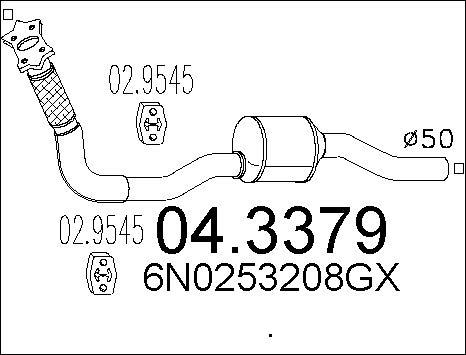 MTS 04.3379 - Катализатор vvparts.bg