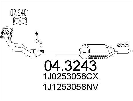 MTS 04.3243 - Катализатор vvparts.bg