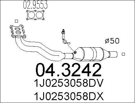 MTS 04.3242 - Катализатор vvparts.bg