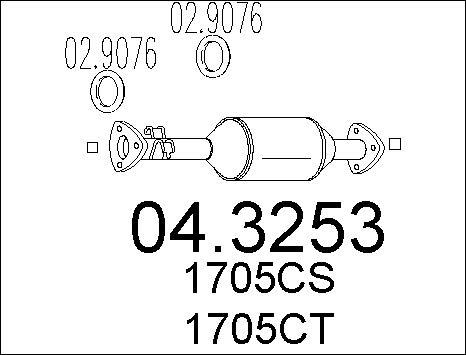 MTS 04.3253 - Катализатор vvparts.bg