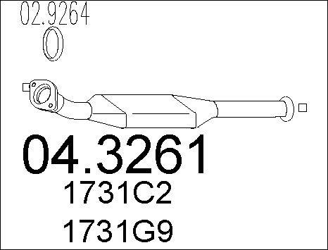 MTS 04.3261 - Катализатор vvparts.bg