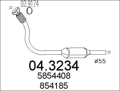 MTS 04.3234 - Катализатор vvparts.bg