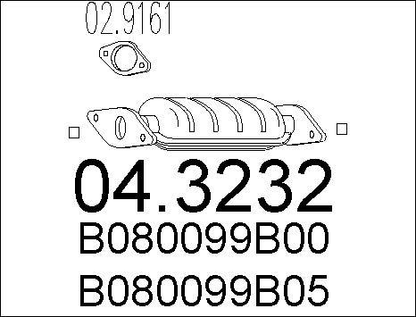 MTS 04.3232 - Катализатор vvparts.bg