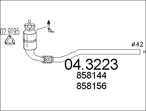 MTS 04.3223 - Катализатор vvparts.bg