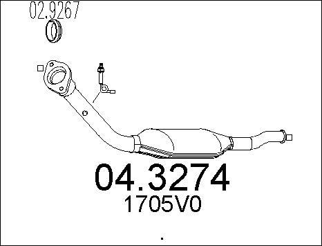 MTS 04.3274 - Катализатор vvparts.bg