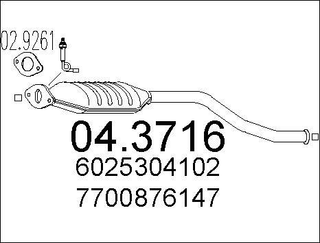 MTS 04.3716 - Катализатор vvparts.bg