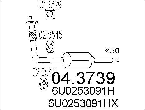 MTS 04.3739 - Катализатор vvparts.bg