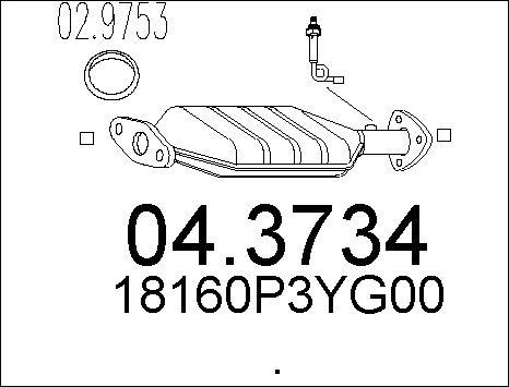 MTS 04.3734 - Катализатор vvparts.bg