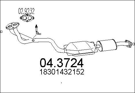 MTS 04.3724 - Катализатор vvparts.bg