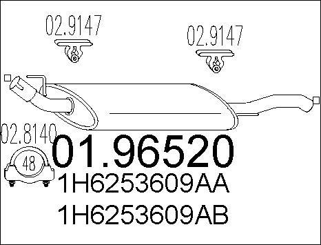 MTS 01.96520 - Крайно гърне vvparts.bg