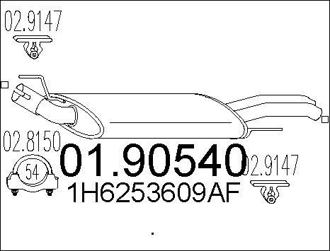 MTS 01.90540 - Крайно гърне vvparts.bg