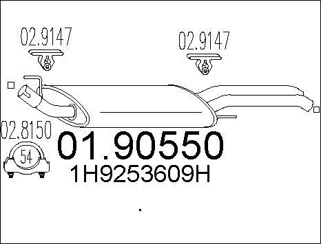 MTS 01.90550 - Крайно гърне vvparts.bg