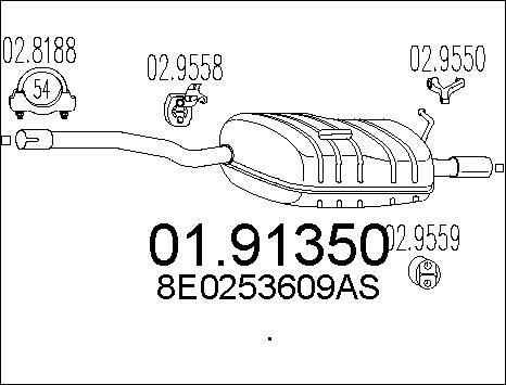 MTS 01.91350 - Крайно гърне vvparts.bg