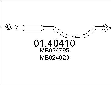 MTS 01.40410 - Изпускателна тръба vvparts.bg