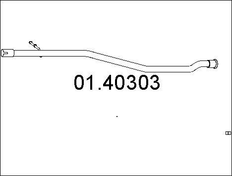 MTS 01.40303 - Изпускателна тръба vvparts.bg