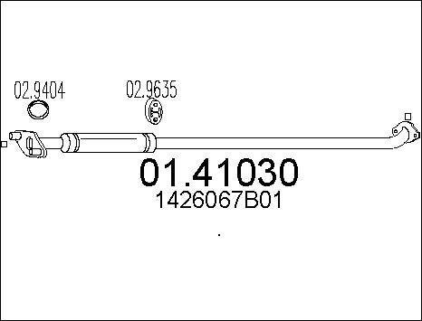 MTS 01.41030 - Изпускателна тръба vvparts.bg