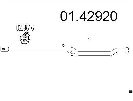 MTS 01.42920 - Изпускателна тръба vvparts.bg