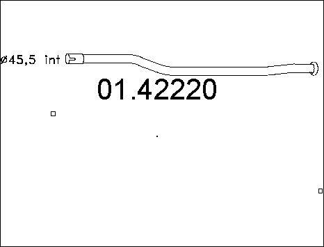 MTS 01.42220 - Изпускателна тръба vvparts.bg