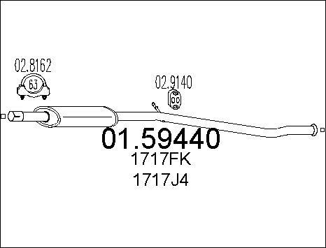 MTS 01.59440 - Средно гърне vvparts.bg