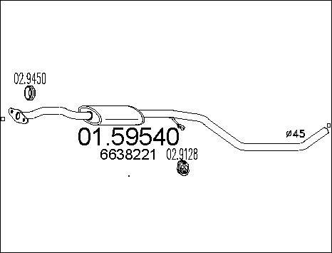 MTS 01.59540 - Средно гърне vvparts.bg