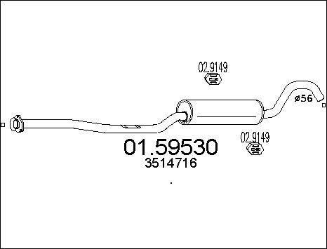 MTS 01.59530 - Средно гърне vvparts.bg