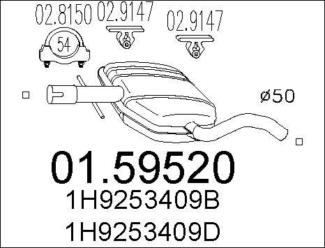 MTS 01.59520 - Средно гърне vvparts.bg