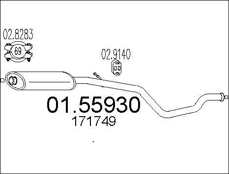 MTS 01.55930 - Средно гърне vvparts.bg