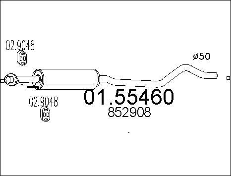 MTS 01.55460 - Средно гърне vvparts.bg