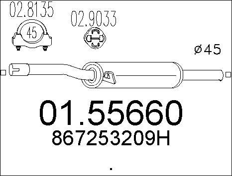 MTS 01.55660 - Средно гърне vvparts.bg