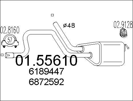 MTS 01.55610 - Средно гърне vvparts.bg