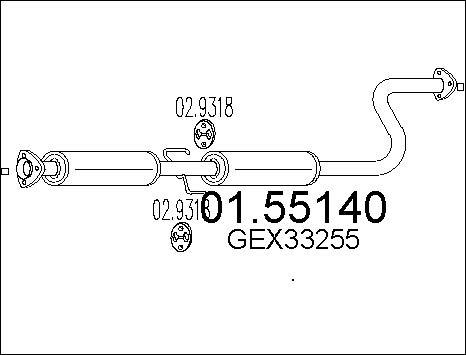 MTS 01.55140 - Средно гърне vvparts.bg