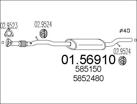 MTS 01.56910 - Средно гърне vvparts.bg