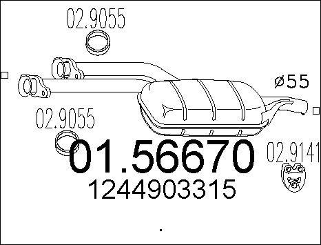 MTS 01.56670 - Средно гърне vvparts.bg