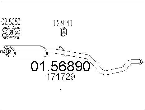 MTS 01.56890 - Средно гърне vvparts.bg