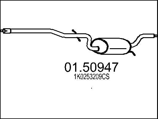 MTS 01.50947 - Средно гърне vvparts.bg