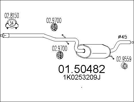 MTS 01.50482 - Средно гърне vvparts.bg