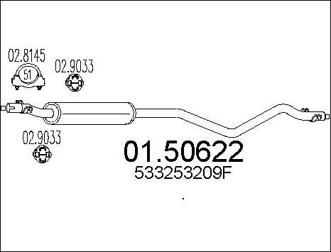 MTS 01.50622 - Средно гърне vvparts.bg