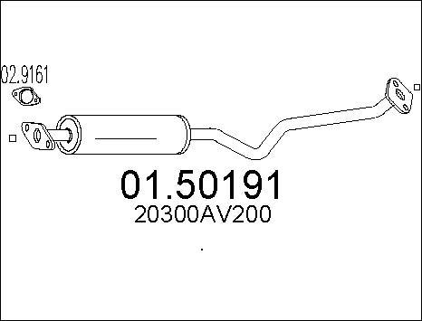 MTS 01.50191 - Средно гърне vvparts.bg