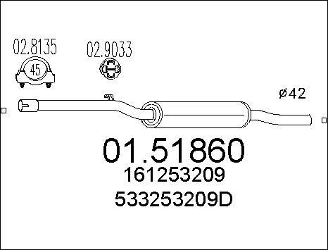 MTS 01.51860 - Средно гърне vvparts.bg