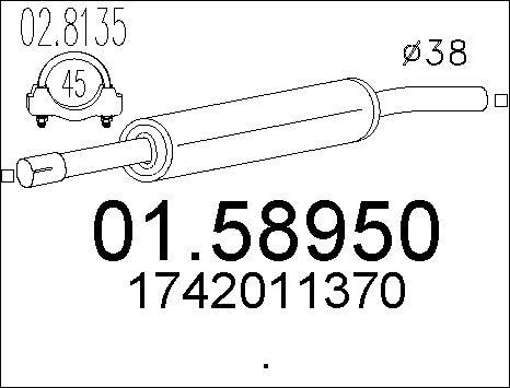 MTS 01.58950 - Средно гърне vvparts.bg