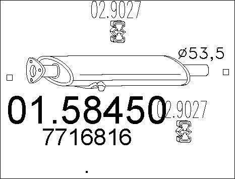 MTS 01.58450 - Средно гърне vvparts.bg