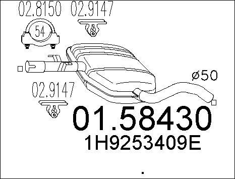 MTS 01.58430 - Средно гърне vvparts.bg